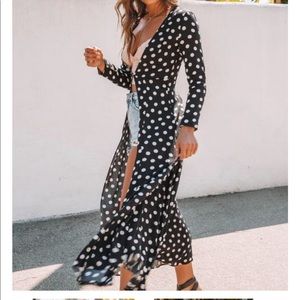 Lovely lady polka dot cardigan